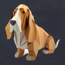 Baset slepený z papíru