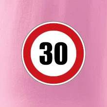 Dopravní značka - omezení rychlosti 30