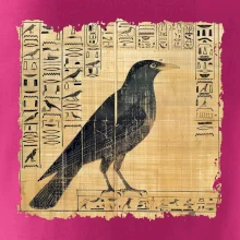 Egyptské hieroglyfy pták