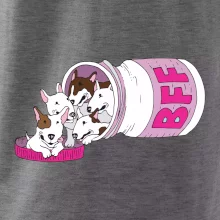 Bullterrier Friends Forever růžové (Pecka design)