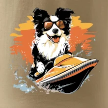 Border Kolie na vodním skútru