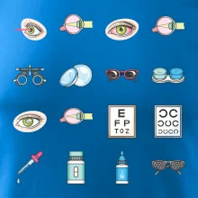 Oční lékař ikony