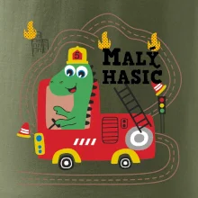 Malý hasič - auto a dinosaurus