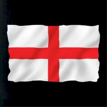 Anglická vlajka vlající