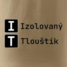 IT Nápis Izolovaný Tlouštík