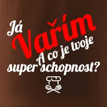 Já vařím - tvoje superschopnost? šikmý nápis