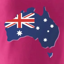 Austrálie - vlajka mapa