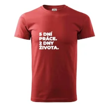 5 DNÍ PRÁCE.  2 DNY ŽIVOTA.