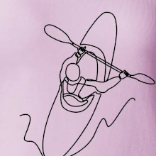 Kajak  ze shora jedním tahem