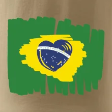 Brazílie vlajka srdce