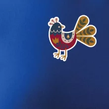 Folklor na prsu slepice