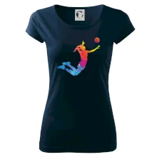 Volejbalistka splash s míčem