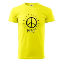Peace symbol černobílý