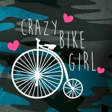 Crazy bike girl