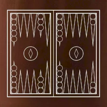 Backgammon černobílý