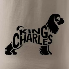 Kavalír king Charles španěl nápis v těle