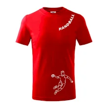 Handball nápis šikmo