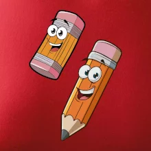 Parové triko - Tužka a guma