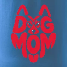 Dog mom nápis v hlavě