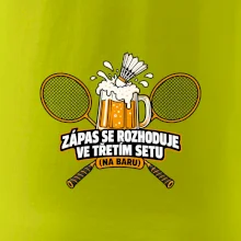 Badminton třetí set na baru