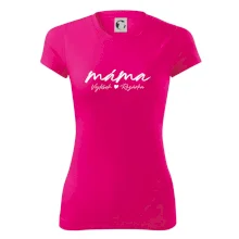 Triko máma psací se jmény dětí