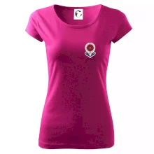 Folklor na prsu květina kulatá