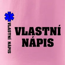 Hvězda života - vlastní nápis vpředu a vzadu Hvězda života - vlastní nápis vpředu a vzadu