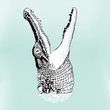 Krokodýl kreslený (Pecka design)