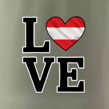 Love Rakouská vlajka