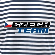 Czech team s vlajkou - Mistrovství světa v ledním hokeji 2025