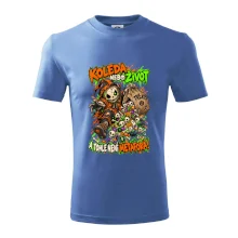 Halloweenský koledník s pytlem strašidelných sladkostí