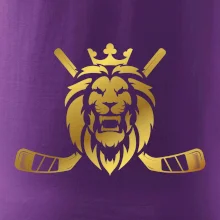 Lev s hokejkami - zlatý potisk