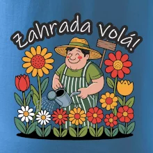 Zahrada volá - zahradník a slunečnice