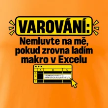 Varování nerušit při makru v excelu
