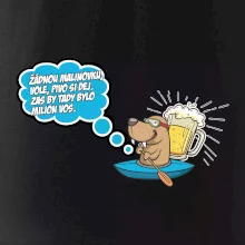 Žádnou malinovku, ale pivo