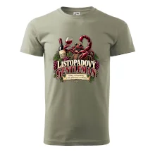 Listopadový gentleman se sklenkou červeného vína