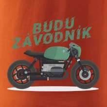 Budu závodník  zelený cafe racer