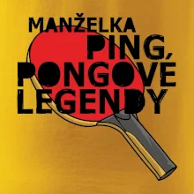 Manželka ping pongové legendy
