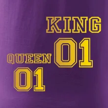 King - Queen - 01 dres - zlatý potisk