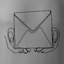 Obálka pošták jedním tahem