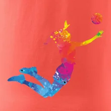 Volejbalista/Volejbalistka splash s míčem