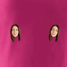 Vtipný dárek - potisk na bradavky