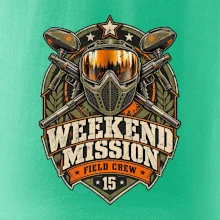 Víkendová mise vintage paintball odznak