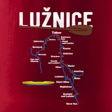 Mapa řeky Lužnice