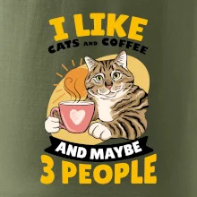 I like cats and coffee and maybe 3 people