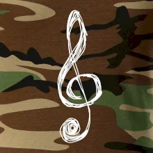 Houslový klíč kreslený