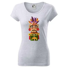 Mayové maska s peřím