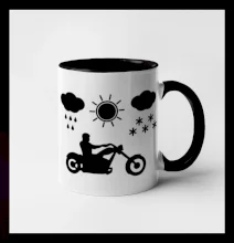 Motorkář za každého počasí - chopper