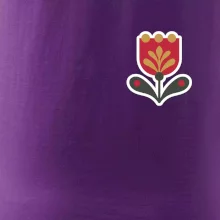 Folklor na prsu tulipán