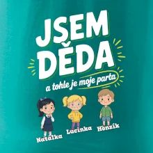 Děda a jeho parta (obrázky a jména vnuků)